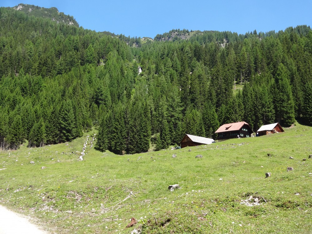 Untere Zechneralm - Heidis Mama hat hier als Kind jahrelang den Almsommer verbracht.