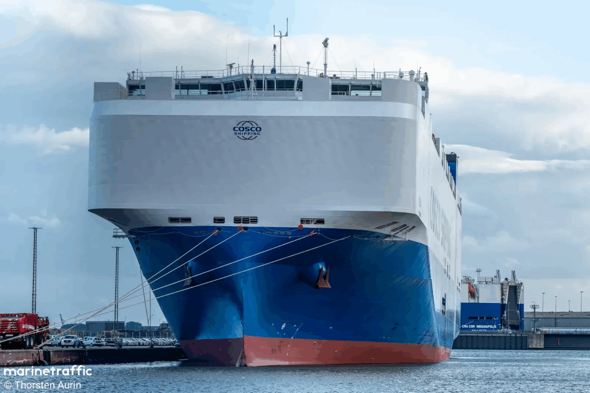 Das Frachtschiff Ting Jiang Kou (Archivbild)